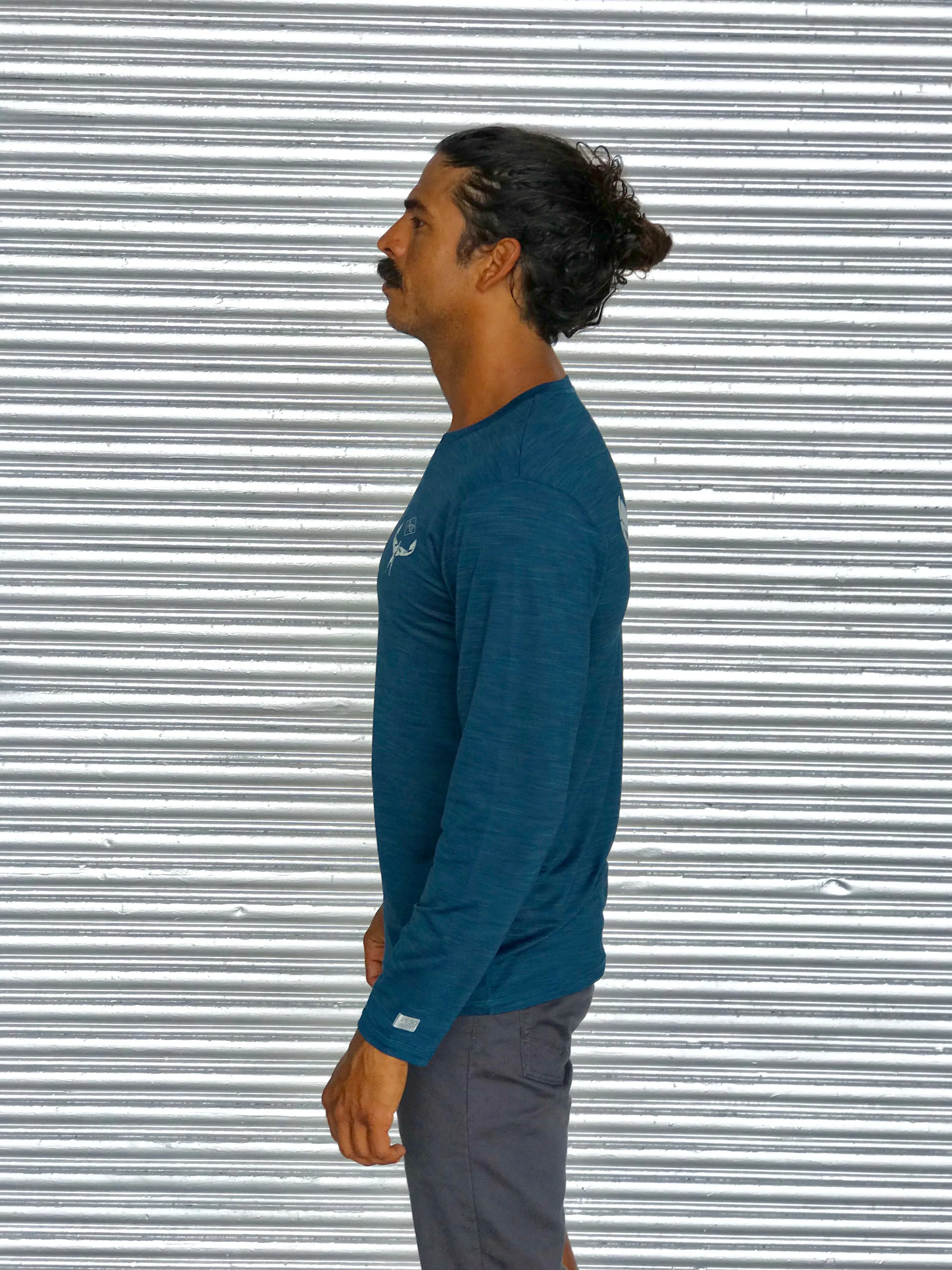 TKS Hybrid Pro Sunshirts - Deep Blue LS