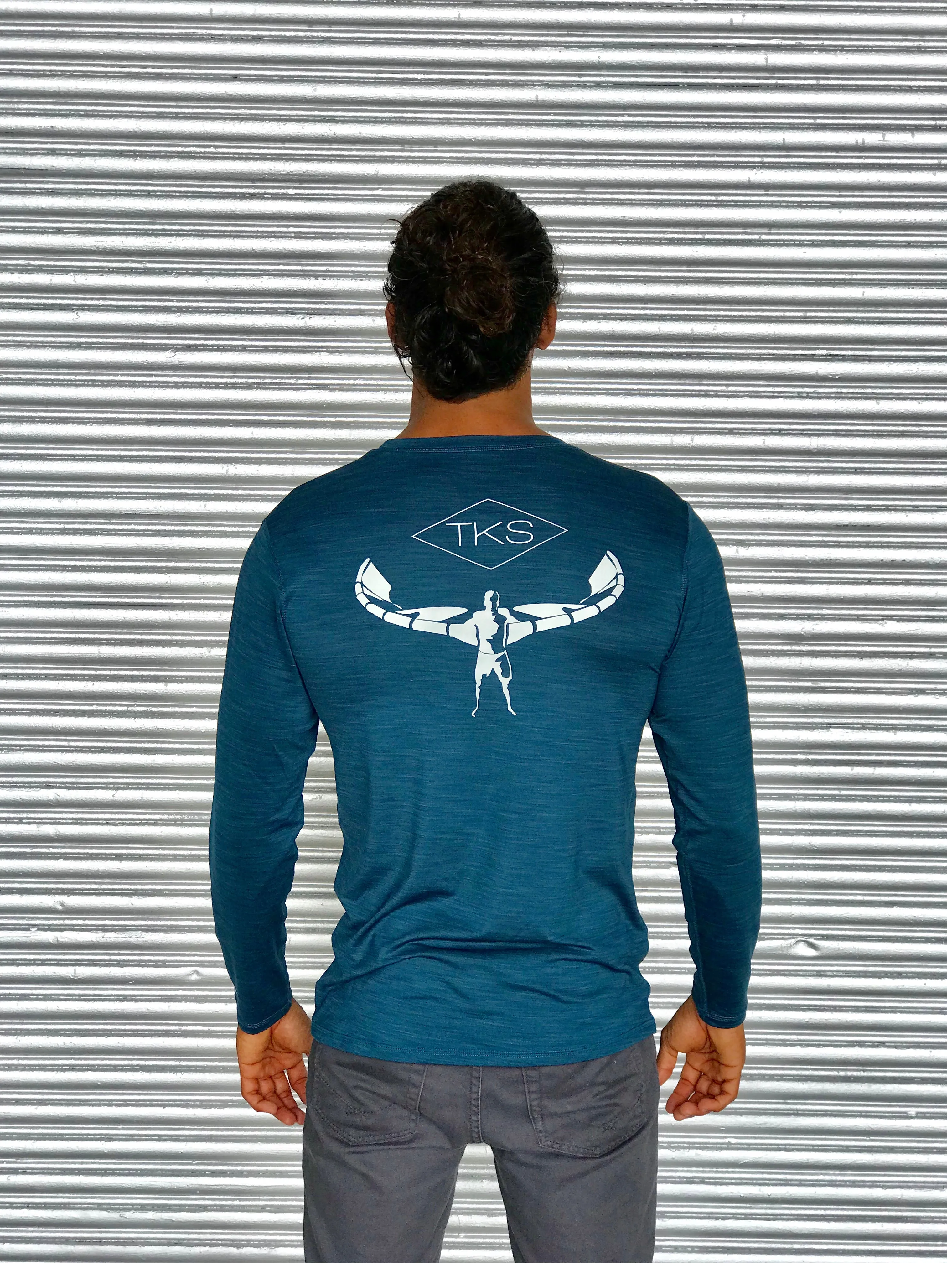 TKS Hybrid Pro Sunshirts - Deep Blue LS
