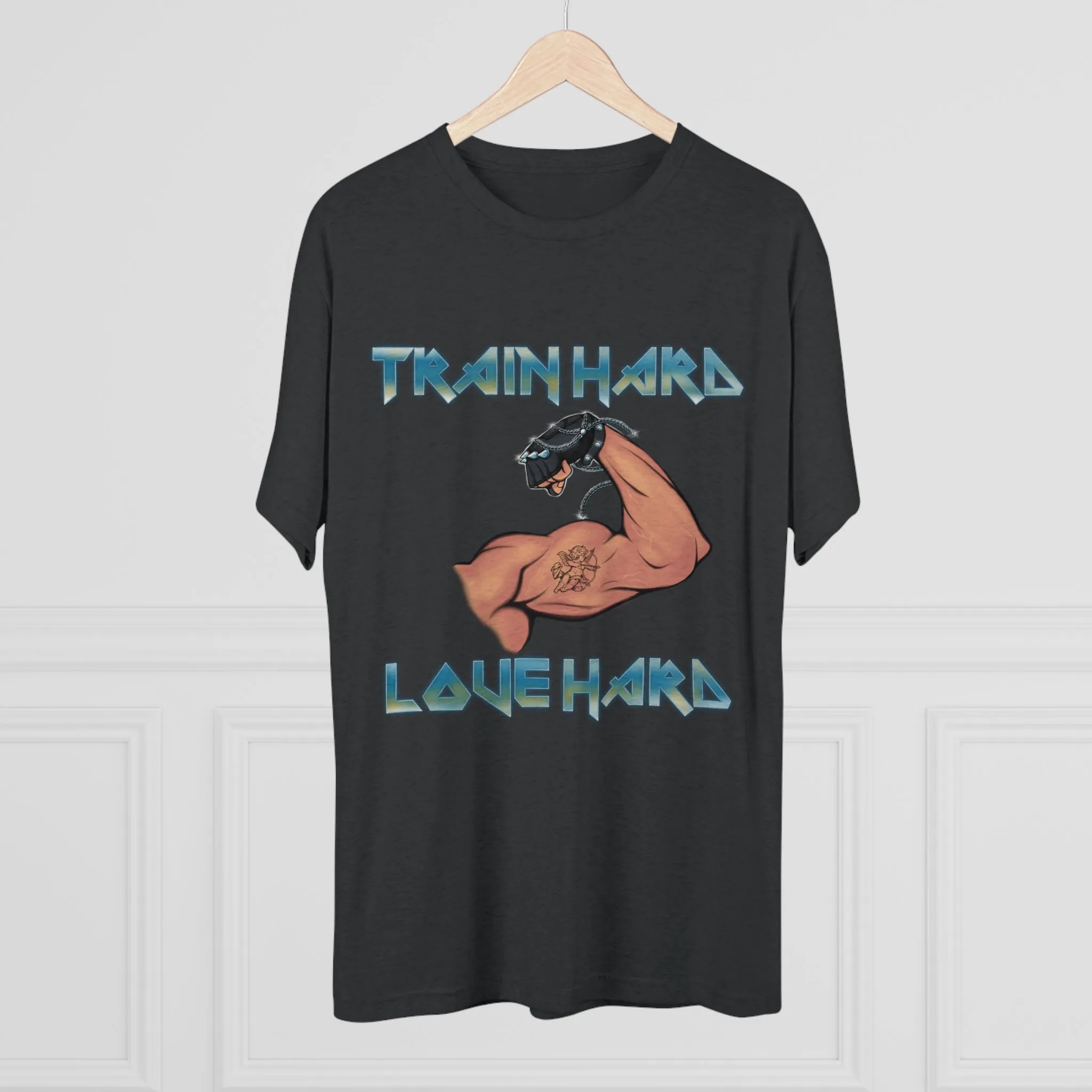 Train Hard / Love Hard Unisex Tri-Blend Crew Tee