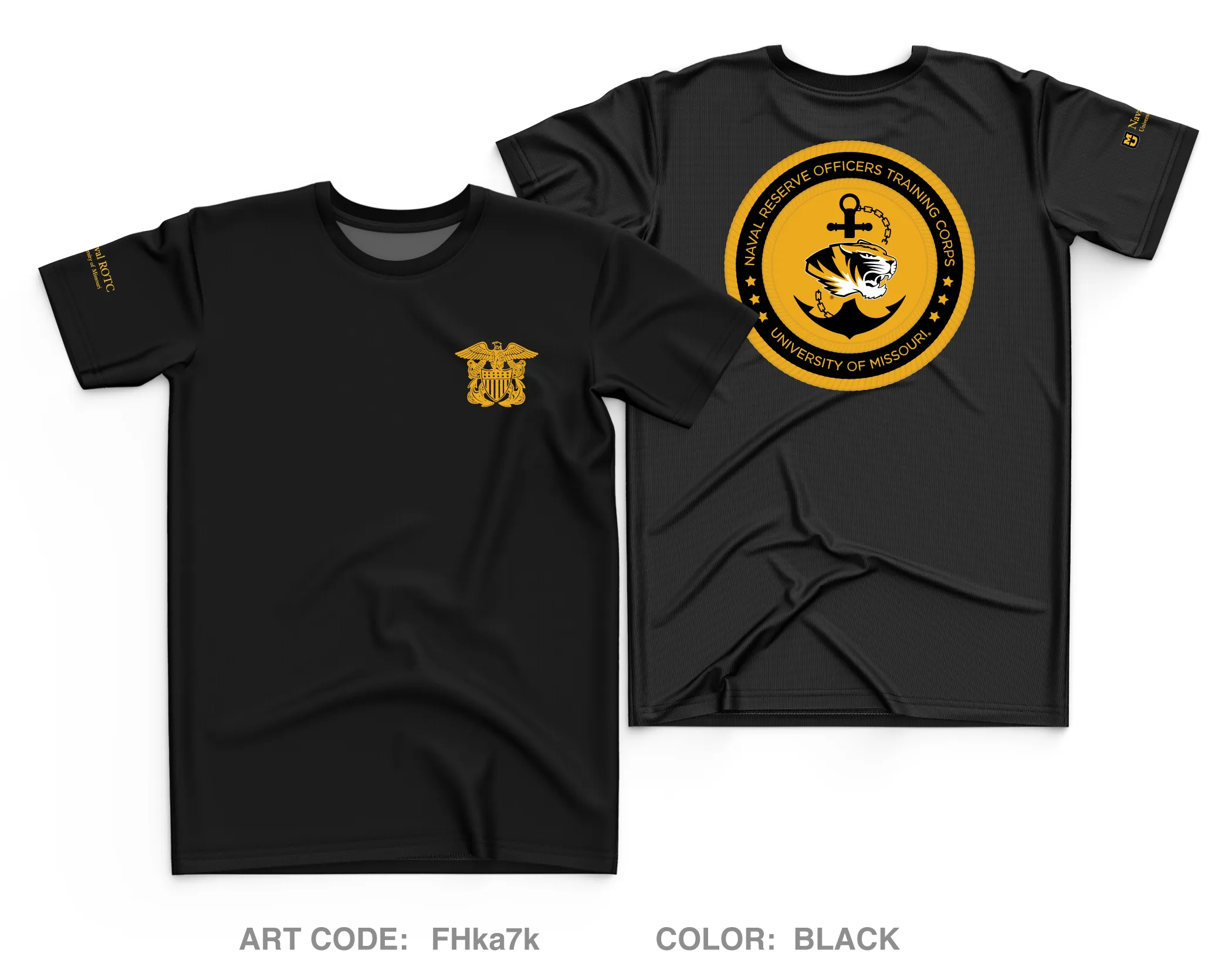 UNIVERISTY OF MISSOURI NAVAL ROTC Store 1 Core Men's SS Performance Tee - FHka7k