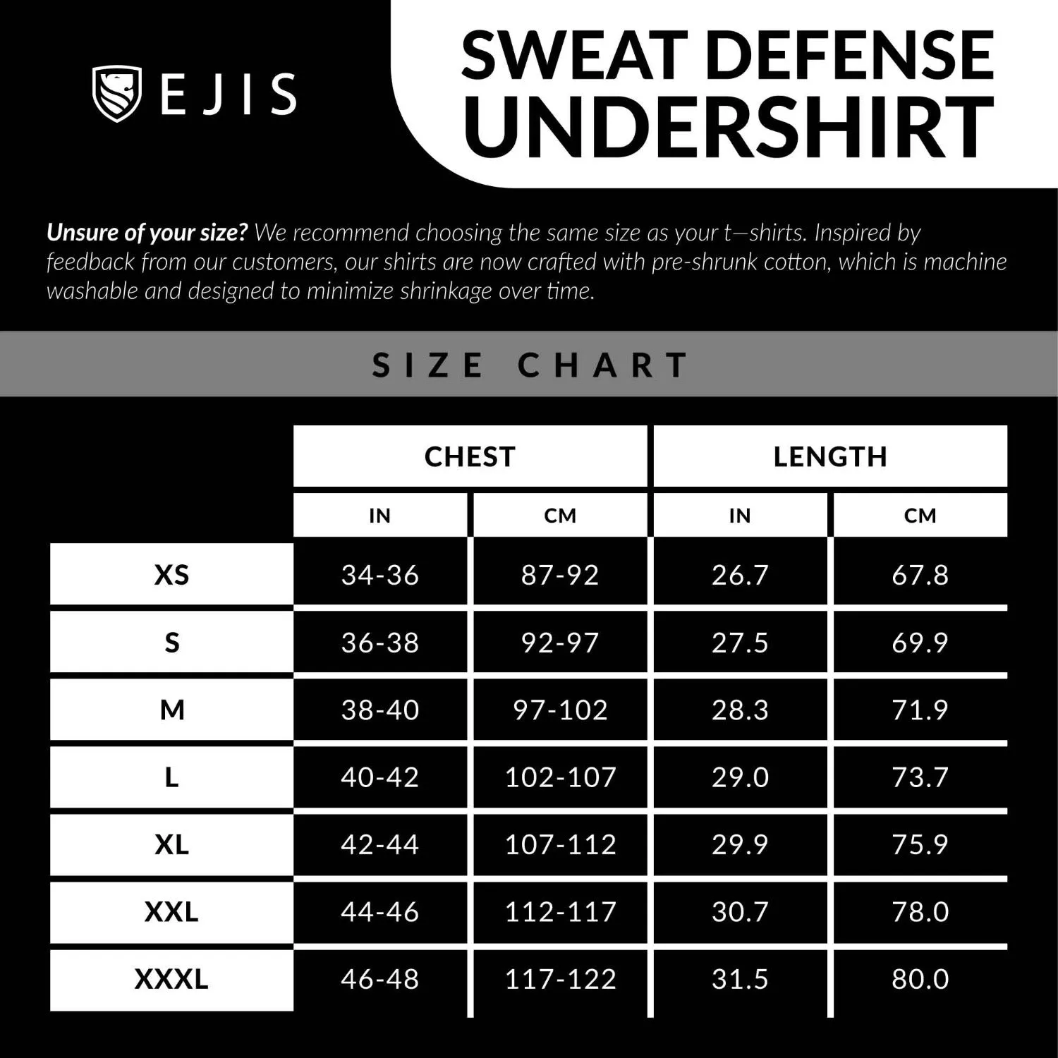 V-Neck Cotton Sweat Proof Undershirt For Men - Mix 6-Pack (3x White, Black)