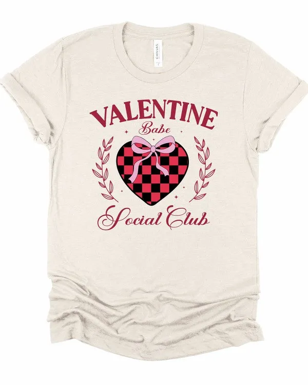 Valentine Babe Social Club Graphic Tee