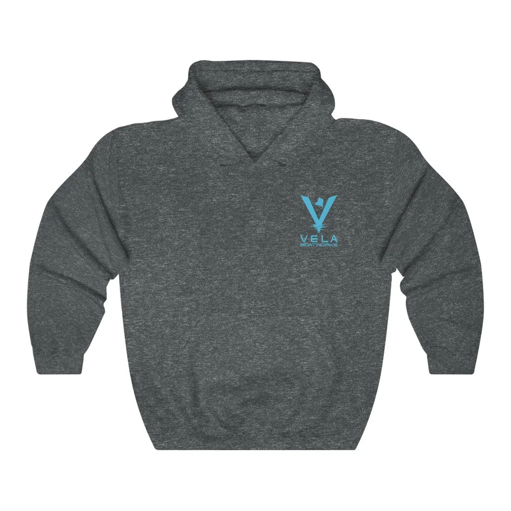 Vela Blue Logo Unisex Heavy Blend™ Hooded Sweatshirt