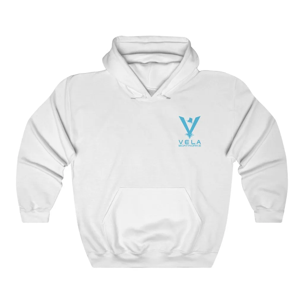 Vela Blue Logo Unisex Heavy Blend™ Hooded Sweatshirt