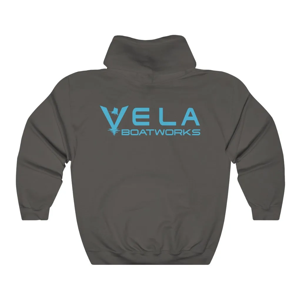 Vela Blue Logo Unisex Heavy Blend™ Hooded Sweatshirt