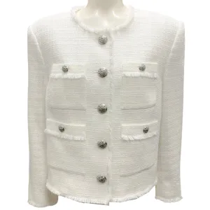 Veronica Beard Off-White Olbia Tweed Jacket