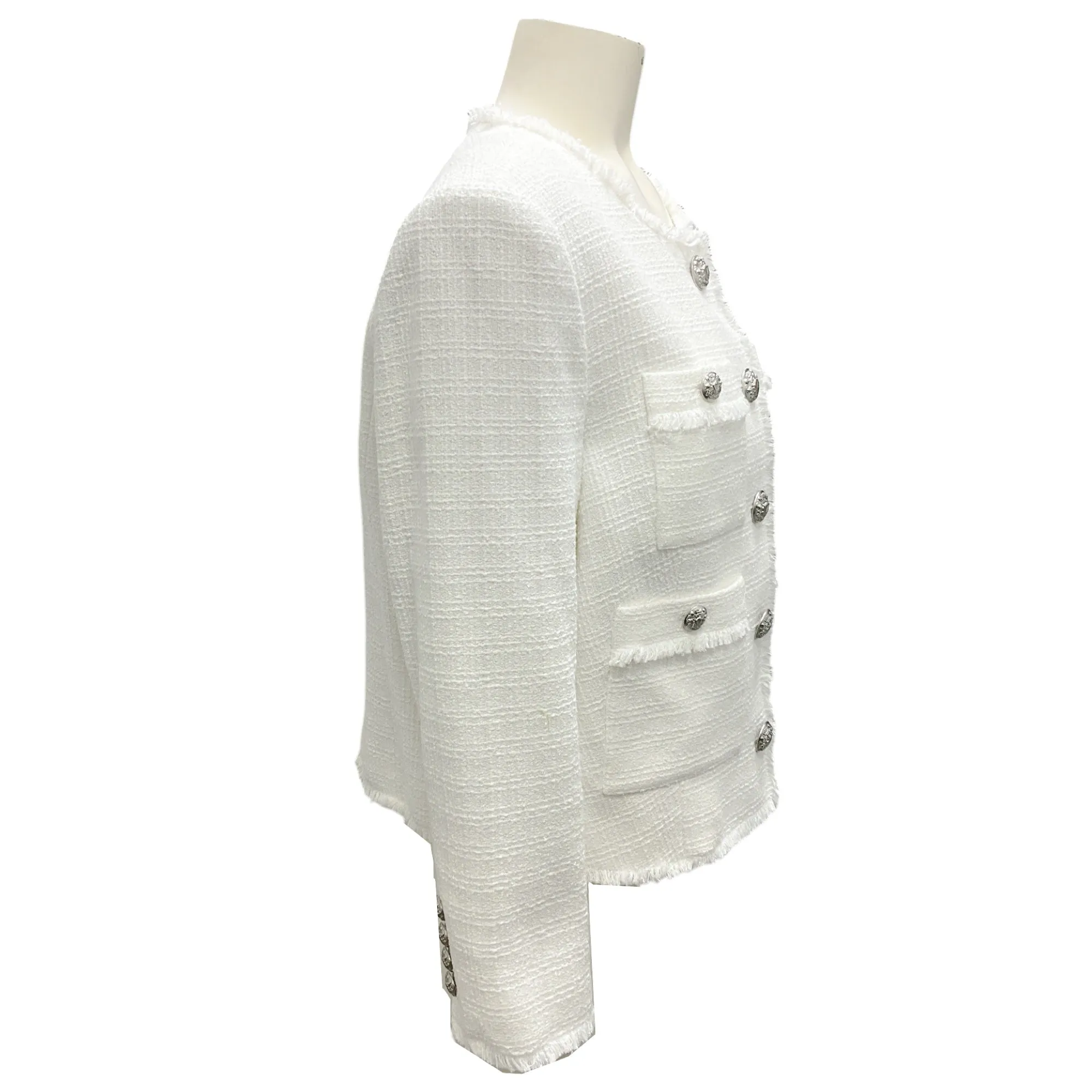 Veronica Beard Off-White Olbia Tweed Jacket