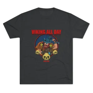 Viking All Day Unisex Tri-Blend Crew Tee