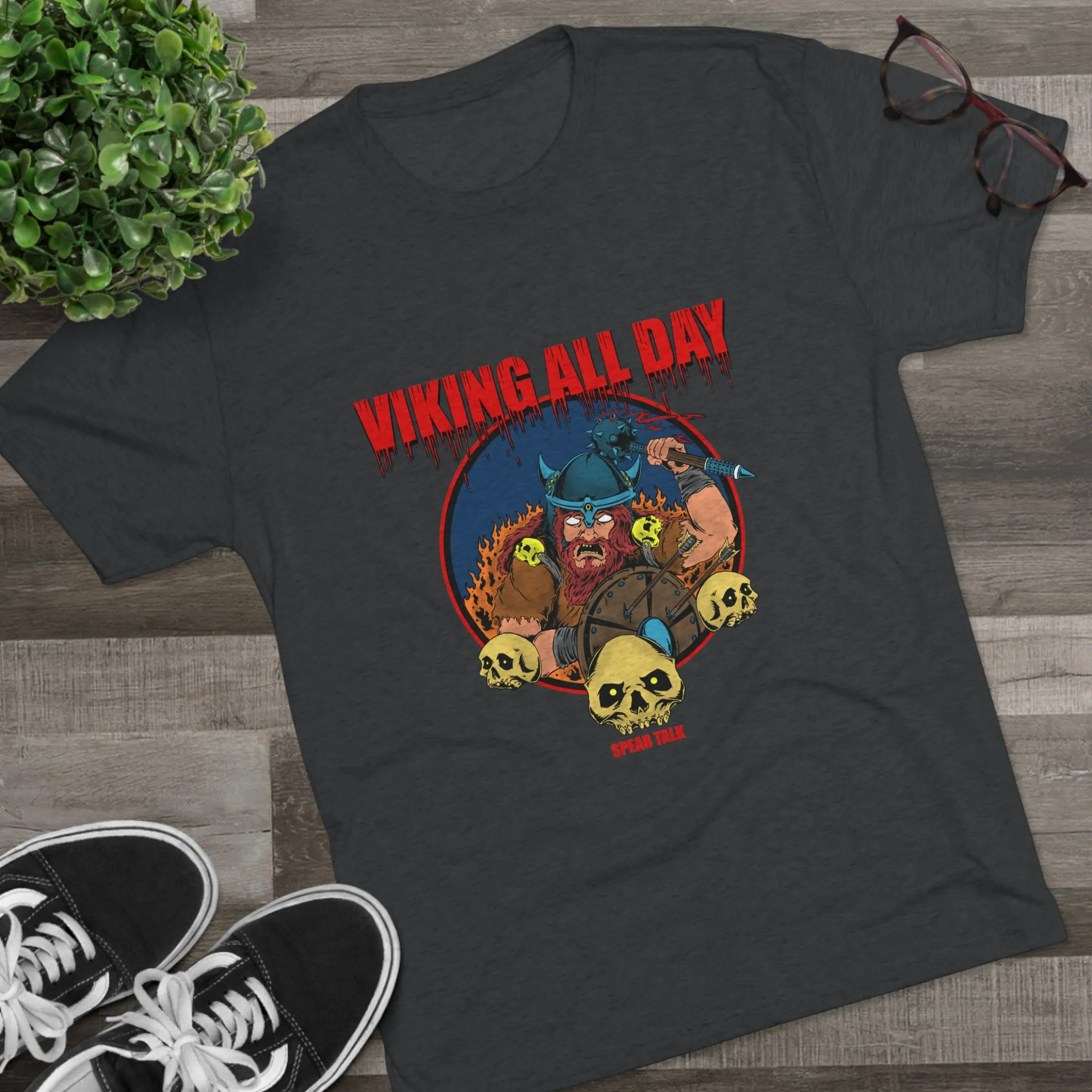 Viking All Day Unisex Tri-Blend Crew Tee