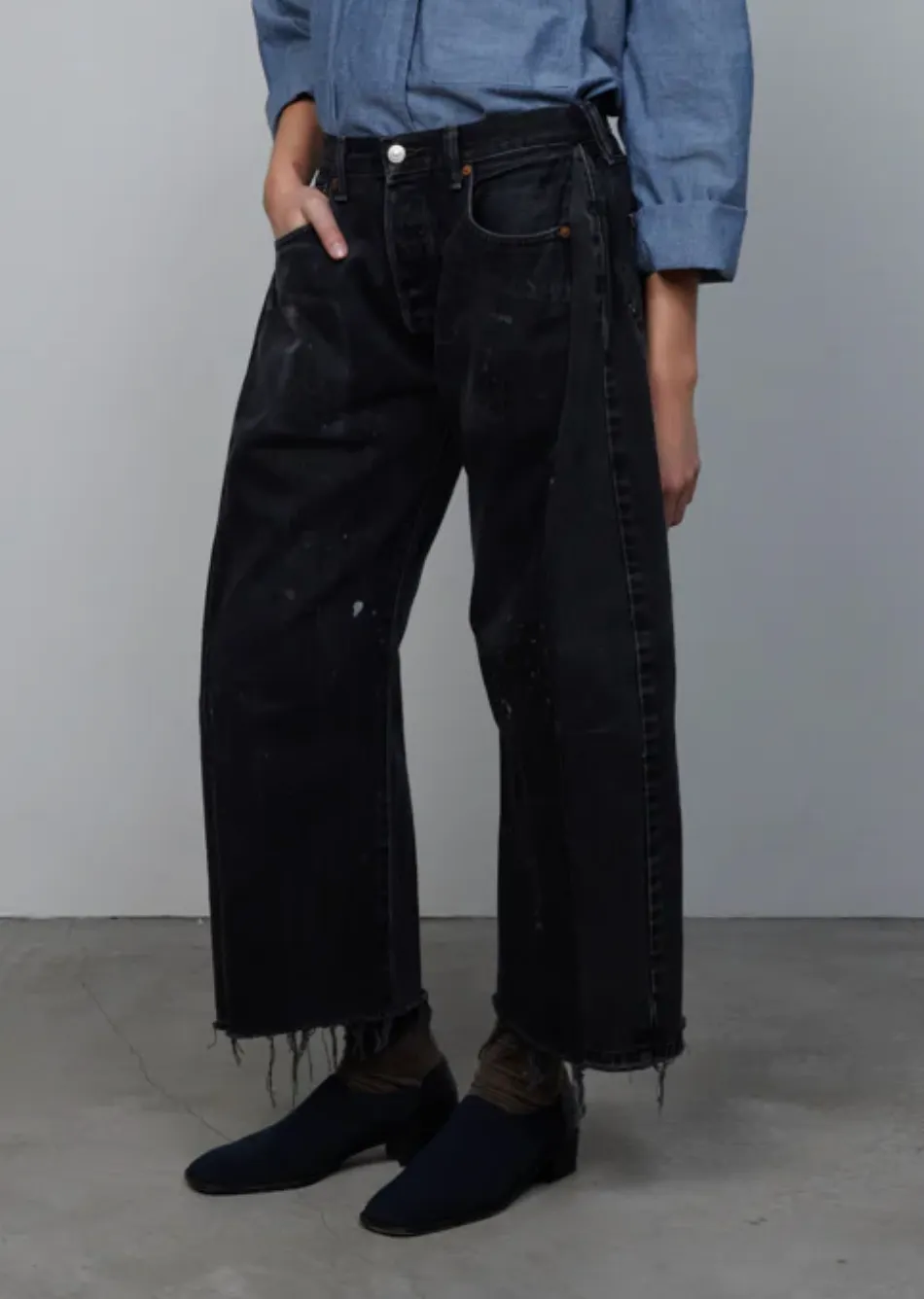 Vintage Lasso Jean, Black Mix