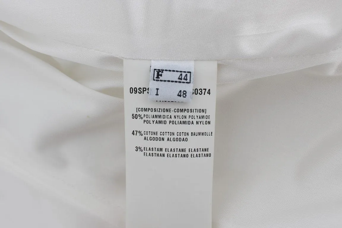 White Stretch Coat Jacket