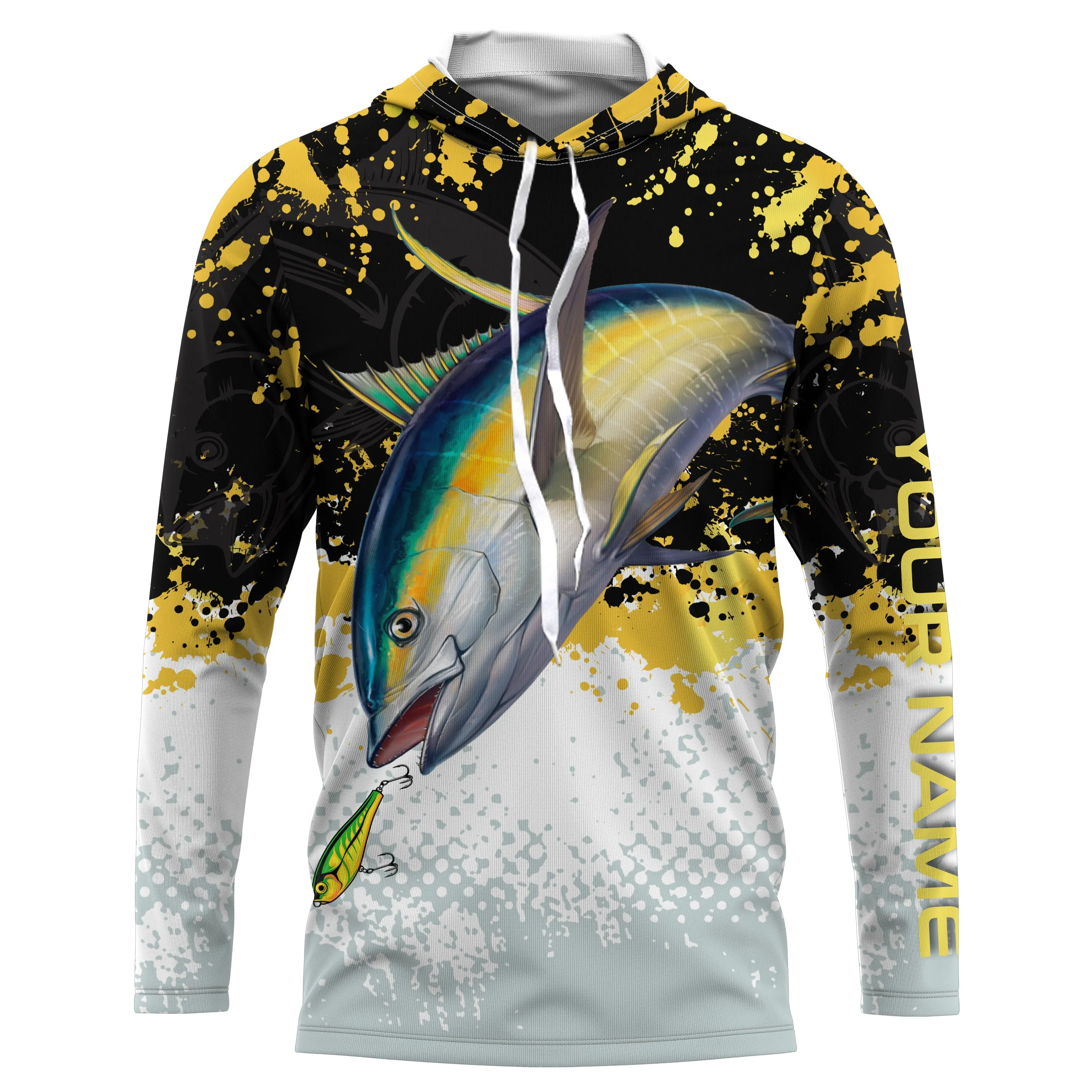 Yellowfin Tuna Fishing Custom Long sleeve Fishing Shirts, tournament Fishing Shirts TTS0023